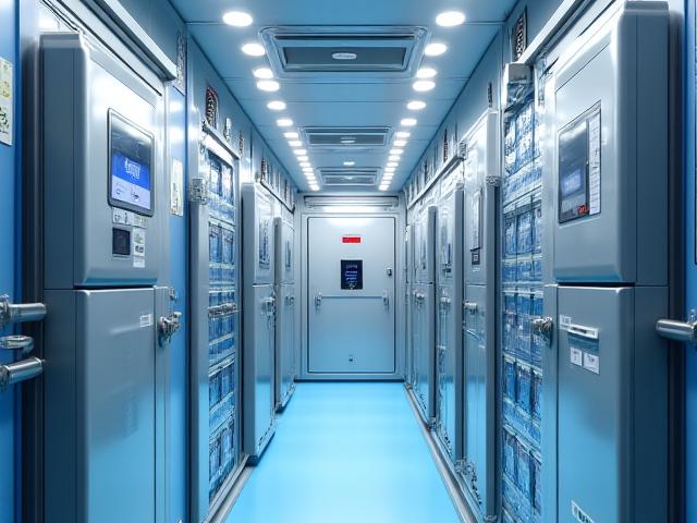 Temperature-controlled pharmaceutical freight vehicle interior